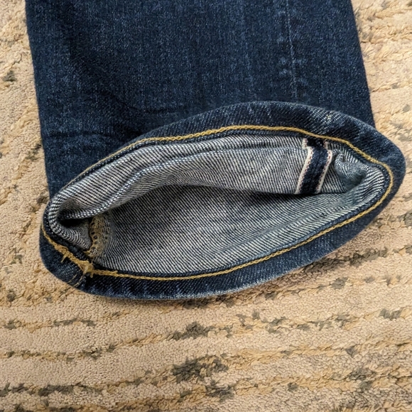 Shockoe Atelier Men’s Slim Straight Button Fly Dark Wash Selvedge Jeans 32x33 - Picture 3 of 11